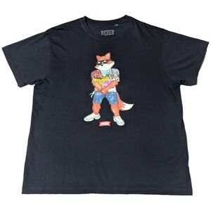 AKOO SNOBBY FOX DOLLAS and SENSE Men 3XL Navy Cotton T-Shirt